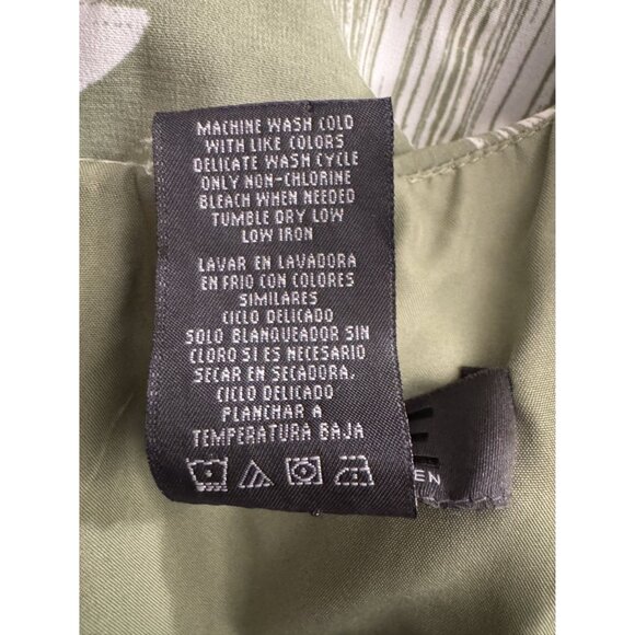 George Green Polka Dot Sage Circle Print Sheath Dress Size‎ 14 Office Summer - Picture 6 of 6